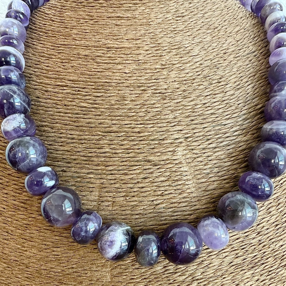 Jay King Graduated Amethyst Bead and Sterling Silver Necklace - Picture 2 of 13
